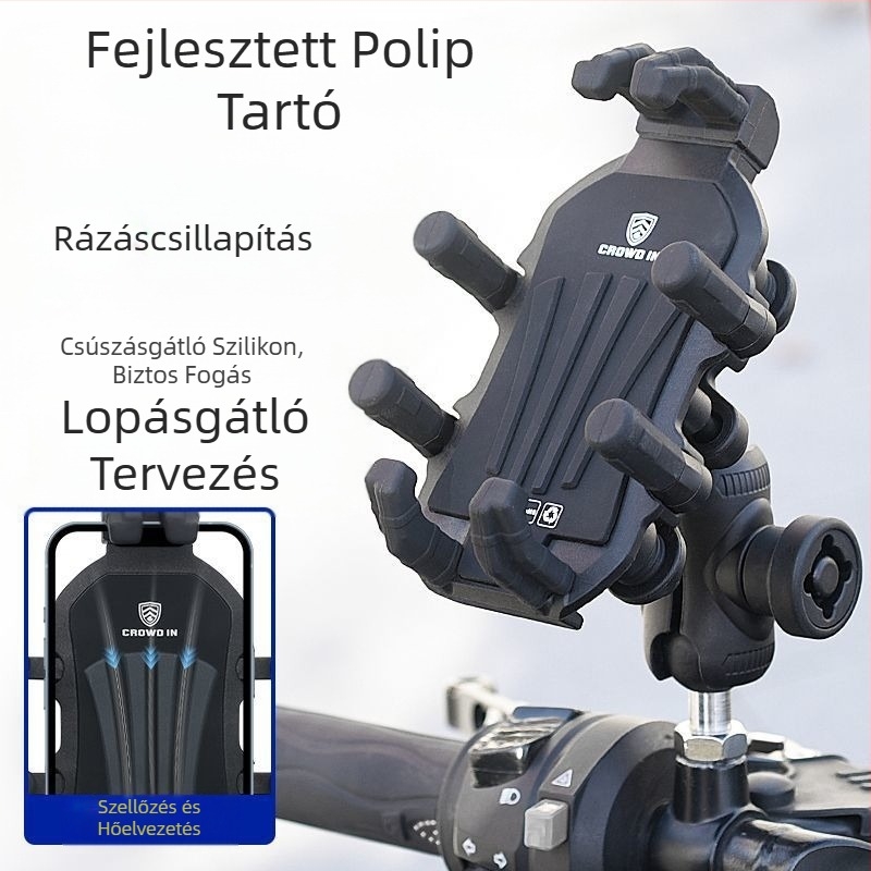 H5X motorkerékpár mobiltelefon-tartó lengéscsillapítás lopásgátló No. 9 elektromos járműszállítás