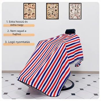 2 m-es extra nagy fodrászsál, extra nagy antisztatikus, vízálló, nem ragad hajra, nagy méret, kifejezetten körmökhöz készült