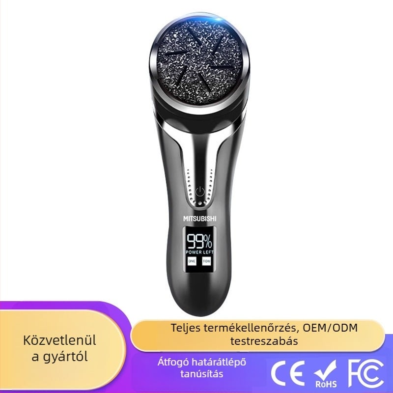 Elektromos lábcsiszoló a bőrkeményedések hámlasztásához Háztartási újratölthető pedikűr műsarkú hámlasztó lábvágó