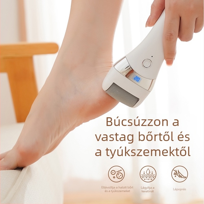 Határokon átnyúló elektromos lábcsiszoló USB töltő hámlasztó kanos bőrkeményedés pedikűr háztartási lábcsiszoló lábvágó