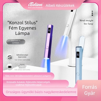 Manikűr harmadik generációs, továbbfejlesztett egyszavas lámpa kijelzővel, hordozható energiatároló fototerápiás lámpa, kétsebességes kapcsolós kézi lámpa