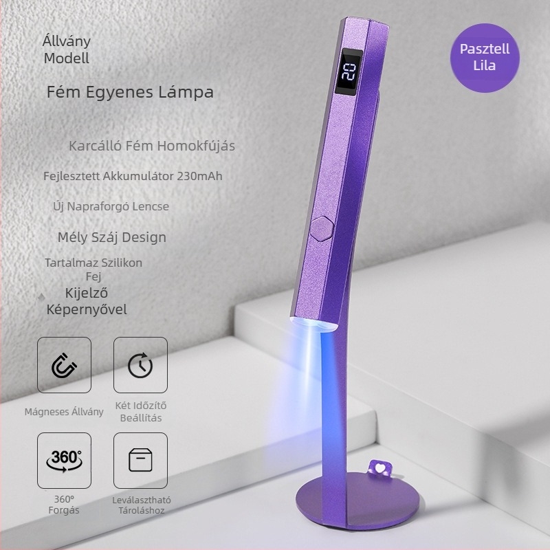 Manikűr harmadik generációs, továbbfejlesztett egyszavas lámpa kijelzővel, hordozható energiatároló fototerápiás lámpa, kétsebességes kapcsolós kézi lámpa