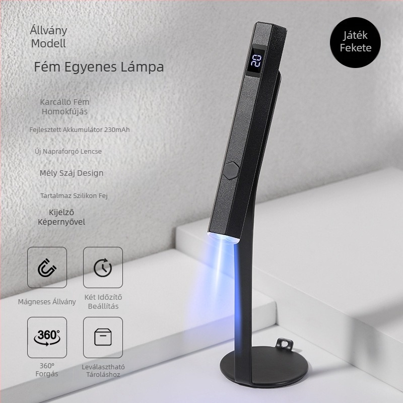 Manikűr harmadik generációs, továbbfejlesztett egyszavas lámpa kijelzővel, hordozható energiatároló fototerápiás lámpa, kétsebességes kapcsolós kézi lámpa