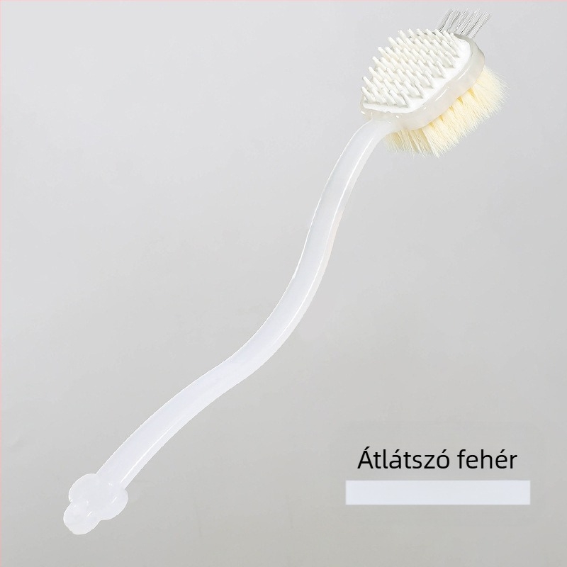 Multifunkcionális kétoldalas fürdőkefe három az egyben fürdőkefe hátdörzsölő műtárgy hosszú nyél puha szőr lusta puha szőr fürdőkefe