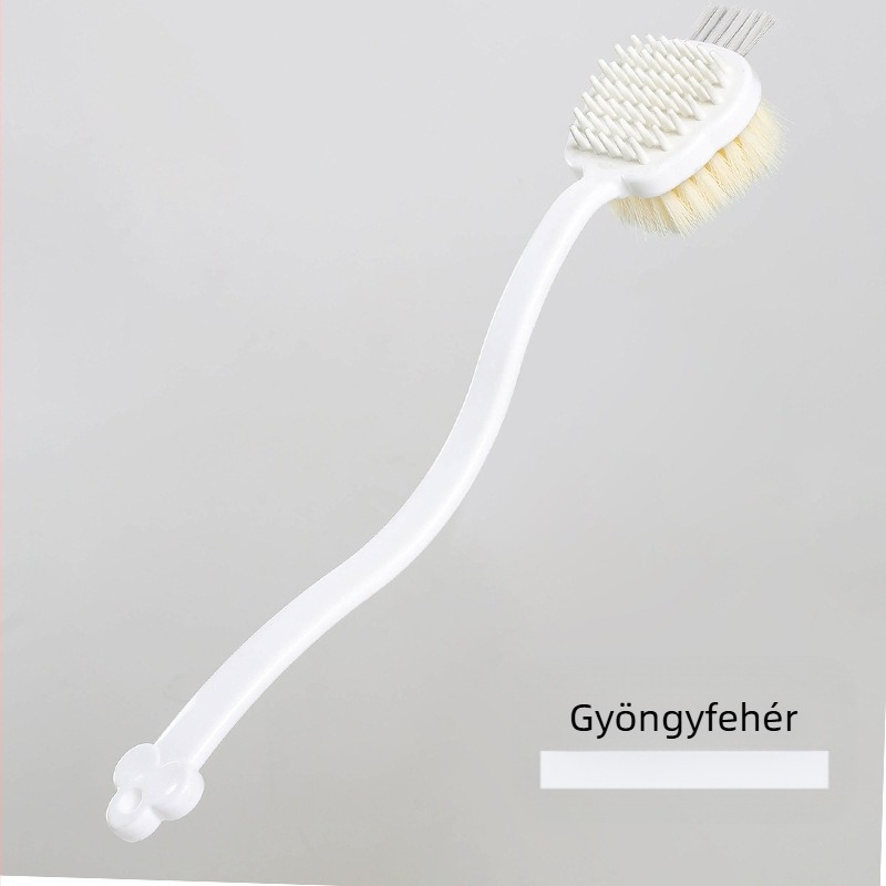 Multifunkcionális kétoldalas fürdőkefe három az egyben fürdőkefe hátdörzsölő műtárgy hosszú nyél puha szőr lusta puha szőr fürdőkefe