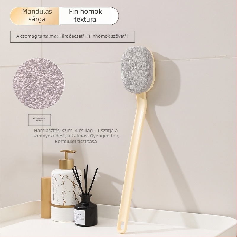 Hosszú nyelű fürdőkefe súroláshoz és tisztításhoz, férfiak és nők számára egyaránt alkalmas