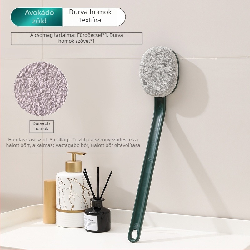 Hosszú nyelű fürdőkefe súroláshoz és tisztításhoz, férfiak és nők számára egyaránt alkalmas