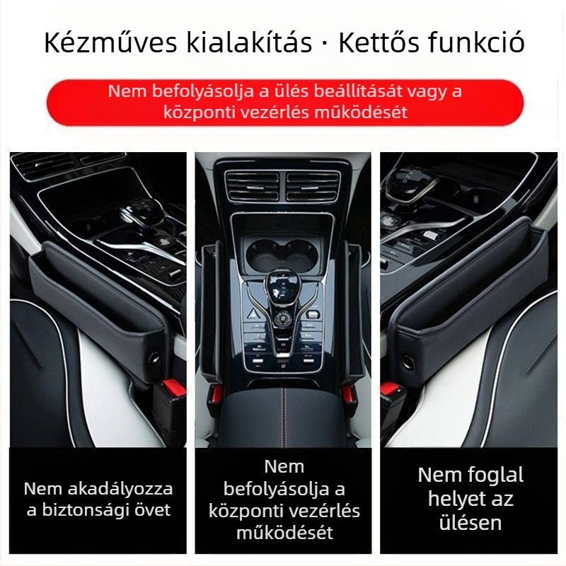Autóbelső dekorációs tárolódoboz, Praktikus autós tárolódoboz, Ülésrés tárolódoboz