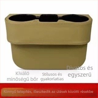 Autó három az egyben autós multifunkcionális tárolóállvány autós résdugó pohártartó ülés mobiltelefon-tartó réstartó