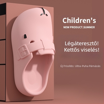 Kapi Bala gyerek papucs fiúknak 2025 nyár új csúszásgátló strandszandál lányoknak nagy méretű lyukas cipő