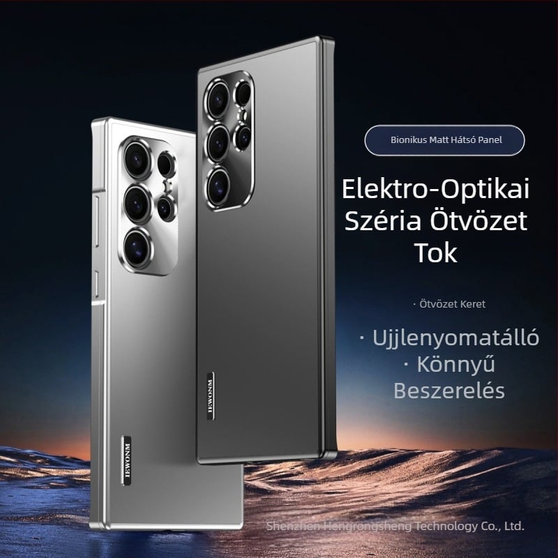 Határokon átnyúló fém mágneses vonzerő Samsung s24ultra mobiltelefon tokhoz, új s24, s23ultra esésgátló védőtok