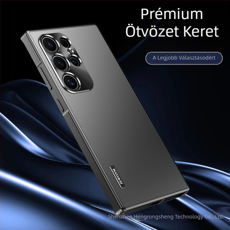 Határokon átnyúló fém mágneses vonzerő Samsung s24ultra mobiltelefon tokhoz, új s24, s23ultra esésgátló védőtok