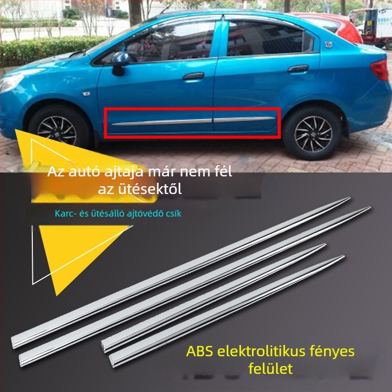 Ejv autó ütközésgátló csík ajtó karcálló csík karcálló matrica karosszéria ajtó oldalsó védő díszcsík fényes csík öntapadós matrica