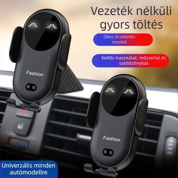 FYl autós vezeték nélküli töltő tartó autós töltő légkivezető konzol autós navigáció univerzális mobiltelefon-tartó automatikus indukciós
