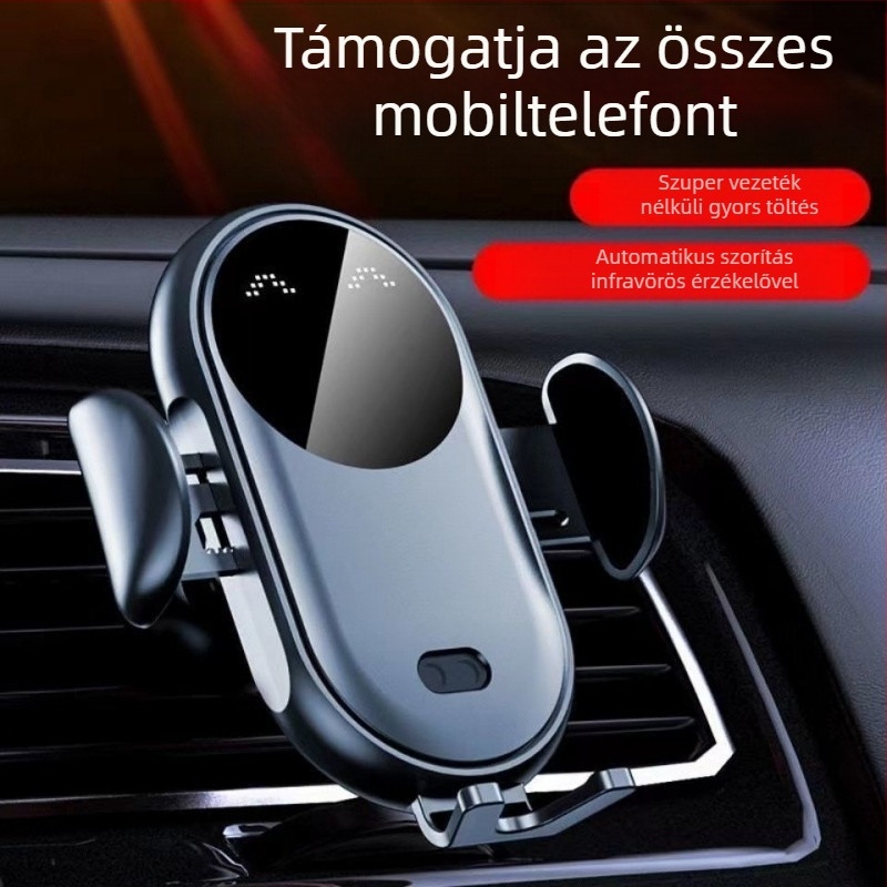 FYl autós vezeték nélküli töltő tartó autós töltő légkivezető konzol autós navigáció univerzális mobiltelefon-tartó automatikus indukciós