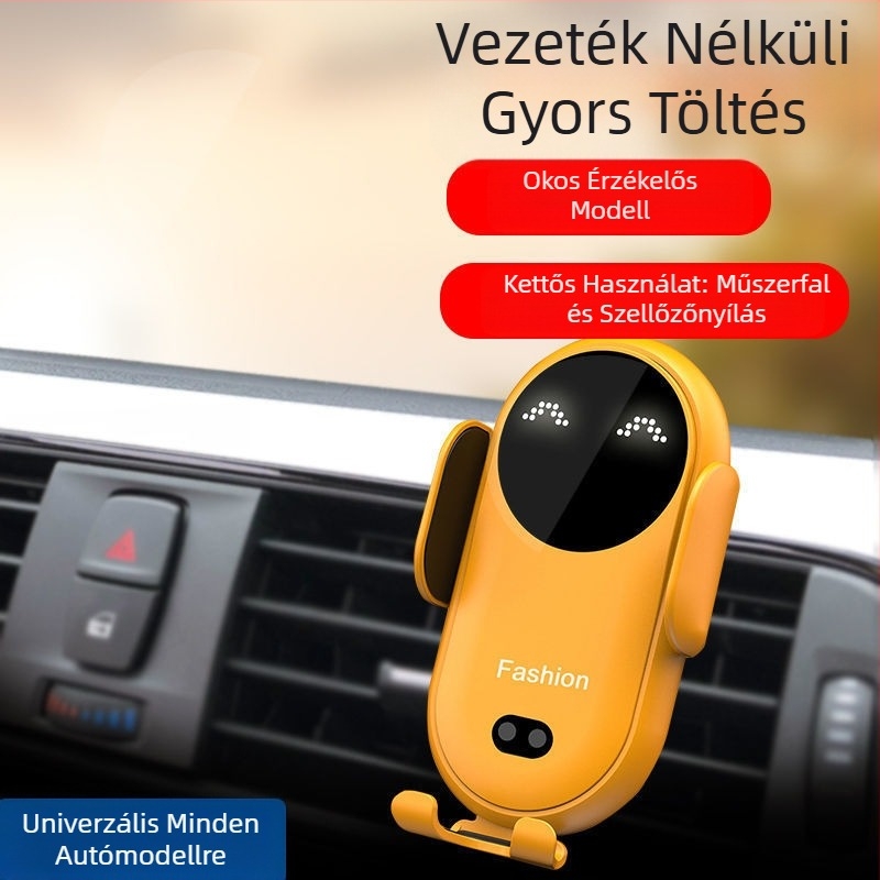 FYl autós vezeték nélküli töltő tartó autós töltő légkivezető konzol autós navigáció univerzális mobiltelefon-tartó automatikus indukciós
