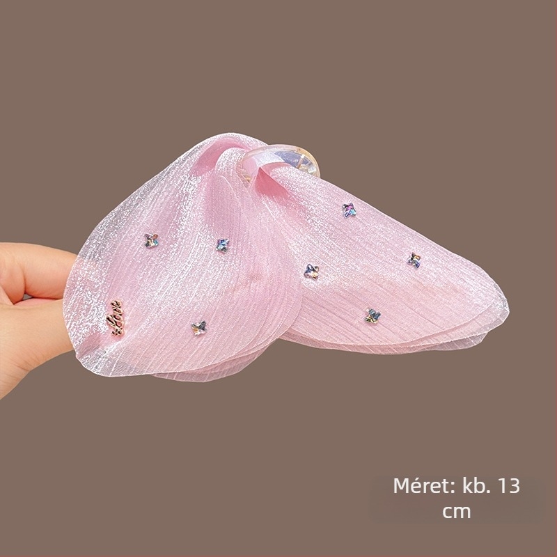 Hópára Pillangó Gyengéd, csúcsminőségű, elegáns, élénk fonal Pillangó Tündér Francia Kapaszkodó Cápacsat Hajtű a fej hátsó részén