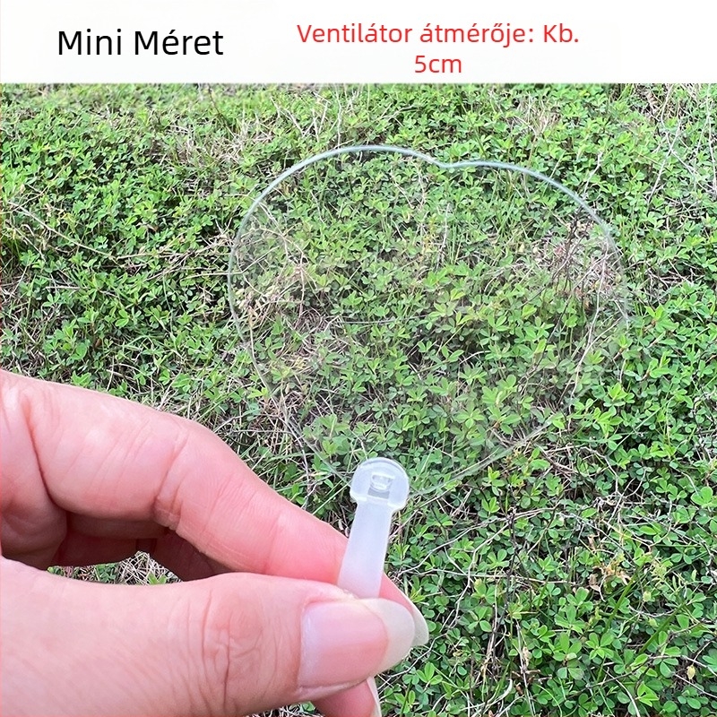 Goo kártya matrica mini átlátszó legyező üres mini baba diy kézzel készített óvodai kis legyező nagykereskedelemben