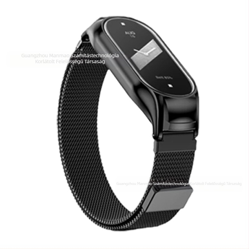 Alkalmas Xiaomi Mi Band 10/9 Xiaomi Mi Band 8 óraszíjhoz Xiaomi Mi Band 567 fém karkötő Milánó mágneses vonzerővel