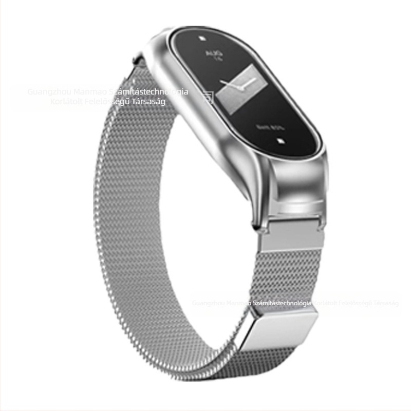 Alkalmas Xiaomi Mi Band 10/9 Xiaomi Mi Band 8 óraszíjhoz Xiaomi Mi Band 567 fém karkötő Milánó mágneses vonzerővel