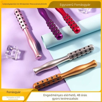 Határokon átnyúló germánium részecske rúd görgő szépségmasszázs pálca fém szemmasszírozó otthoni hordozható arcmasszázs pálca