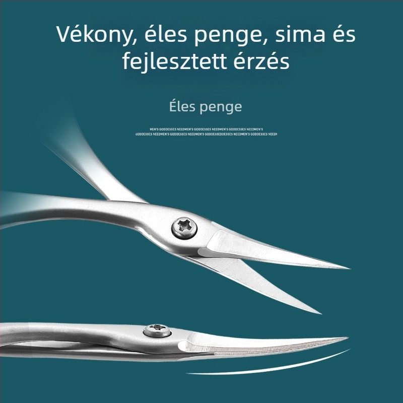Új rozsdamentes acél orosz stílusú elülső elhalt bőr olló manikűrös professzionális vágó elhalt bőr olló manikűr speciális kis olló