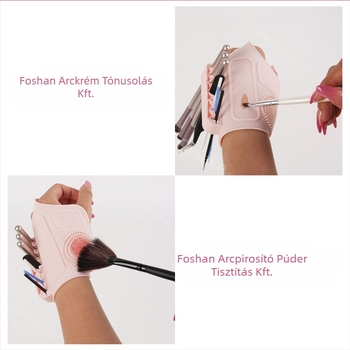 Amazon szilikon sminkpad segédkézi öv multifunkcionális paletta sminkecset tároló tisztító szépség sminkeszköz