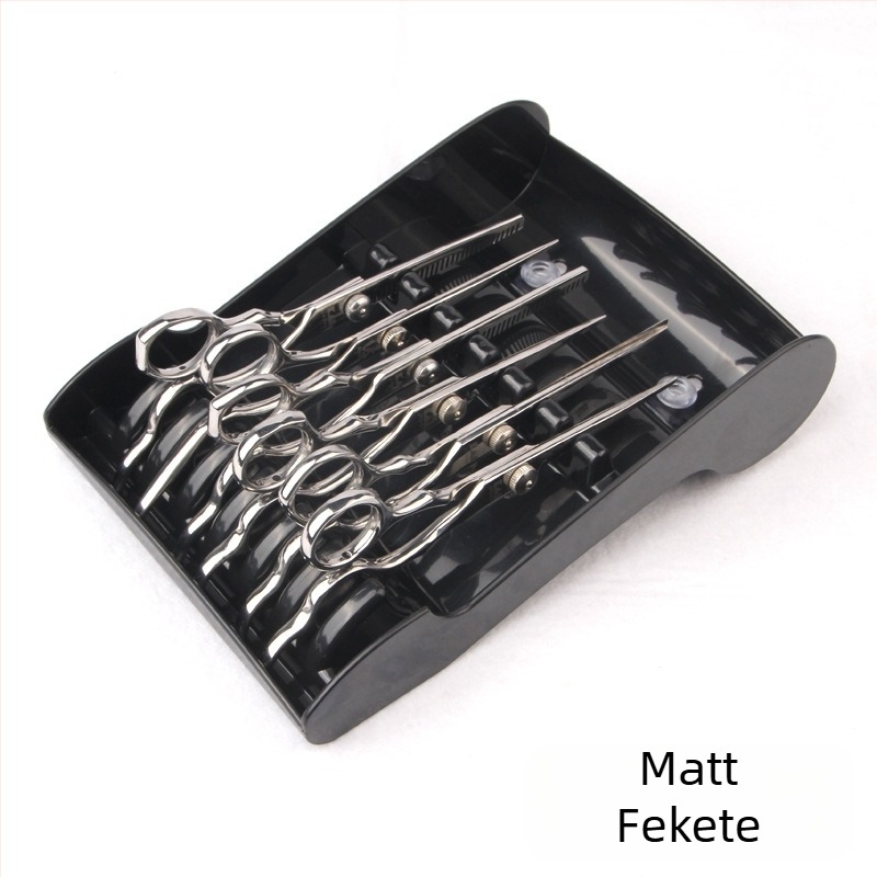 Fodrász ollótartó, kreatív stylist eszközelhelyezési ollótartó, fodrászati olló, csúszásmentes, fix tárolódoboz