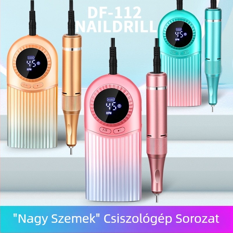 Nagy teljesítményű, hosszú élettartamú körömfúró és körömlakklemosó, gyors, csendes és rezgésmentes, hatékony és csendes