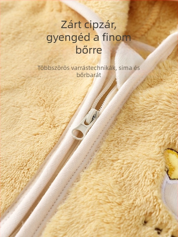 Babakabát Őszi és téli babaruhák Őszi gyermek pulóver fiúknak Pamutbélésű kabát lányoknak Téli téli ruhák