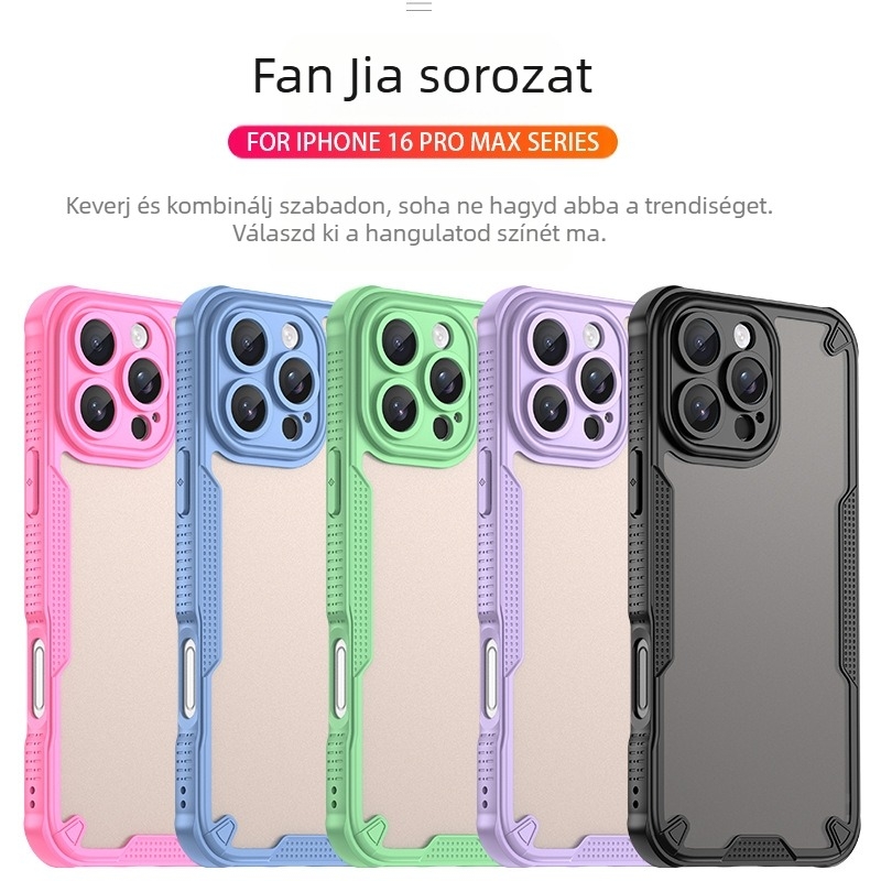 Apple iPhone16PM telefontokhoz, Apple 16Pro Max készülékhez, mindenre kiterjedő, vízálló, matt telefontok