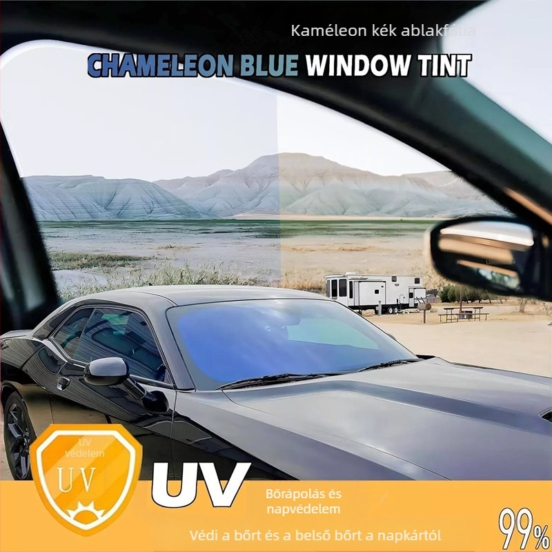 Imperial Purple színes autóüveg fólia első szélvédő napvédő szigetelő fólia üveg magas adatvédelmet szellemrózsa napvédő fólia