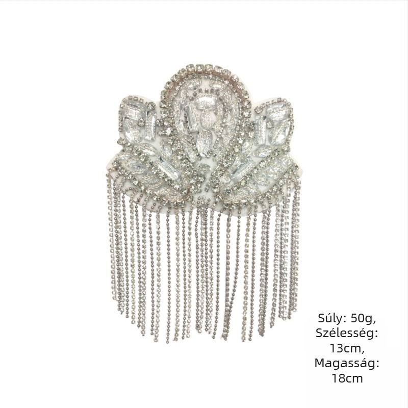 Határokon átnyúló Európa és az Egyesült Államok új bojtos punk váll-lapok, vászonmatricák, nehézipar, kézzel készített, gyöngyös divat, színpadi ruházati kiegészítők