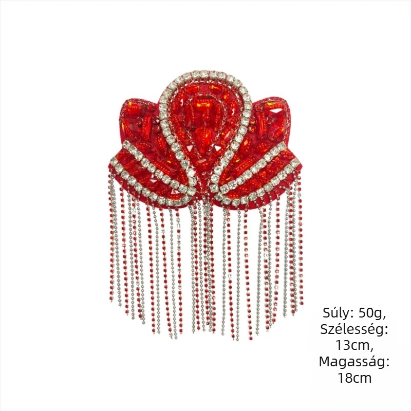 Határokon átnyúló Európa és az Egyesült Államok új bojtos punk váll-lapok, vászonmatricák, nehézipar, kézzel készített, gyöngyös divat, színpadi ruházati kiegészítők