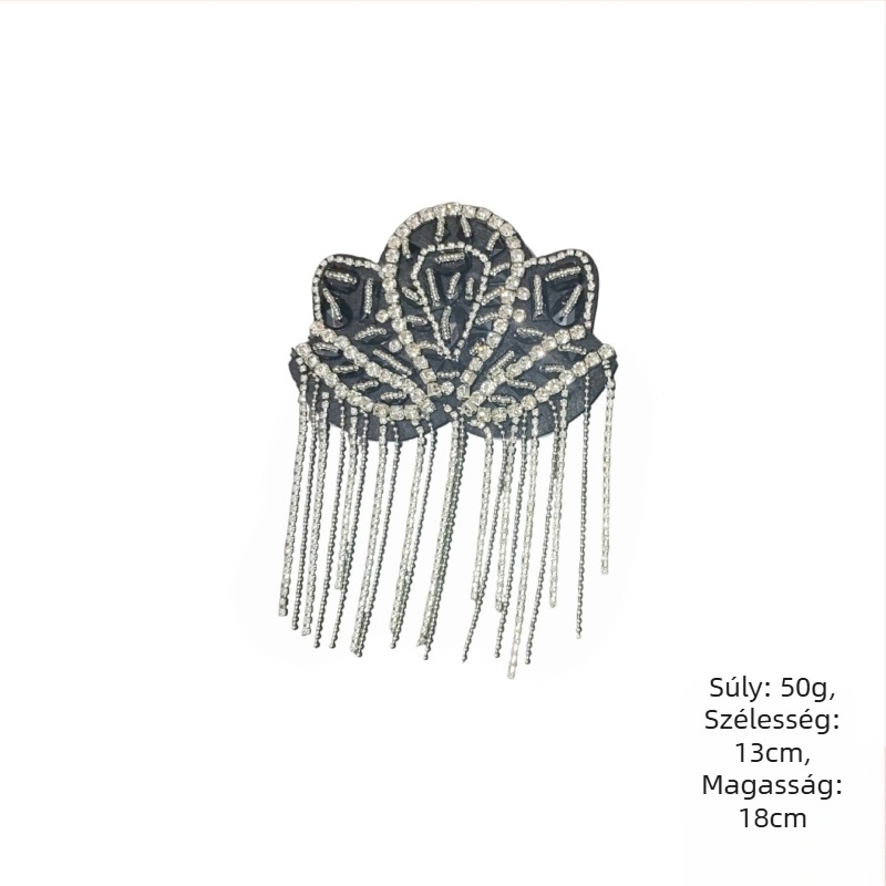 Határokon átnyúló Európa és az Egyesült Államok új bojtos punk váll-lapok, vászonmatricák, nehézipar, kézzel készített, gyöngyös divat, színpadi ruházati kiegészítők