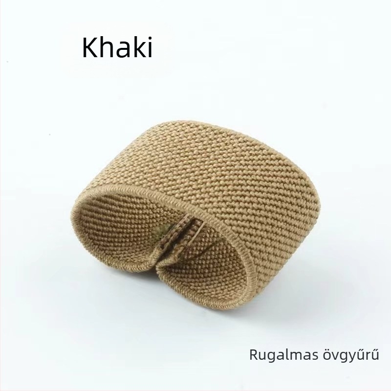 Nejlon öv, fekete kiegészítők, farokcsat, fix gyűrű, rugalmas gumiszalag, csat, vászon övgyűrű, kis kör alakú