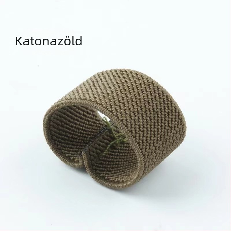 Nejlon öv, fekete kiegészítők, farokcsat, fix gyűrű, rugalmas gumiszalag, csat, vászon övgyűrű, kis kör alakú