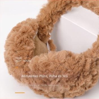 2024-es téli új fültokok nőknek a hideg és a meleg megelőzésére télen. Gyapjúbéléssel és vastagított fültokok. Összecsukható kialakítás.