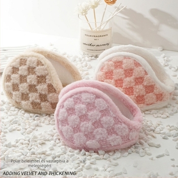 Téli meleg fülvédők nőknek téli diákoknak szabadtéri tevékenységekhez plüss fülvédők szélálló hideg férfi plüss fülvédők