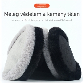 Téli meleg fülvédők Férfi kültéri kerékpározáshoz Fagyásgátló fülvédő Műtárgy vastagított hátsó fülvédők Nagy fülvédők