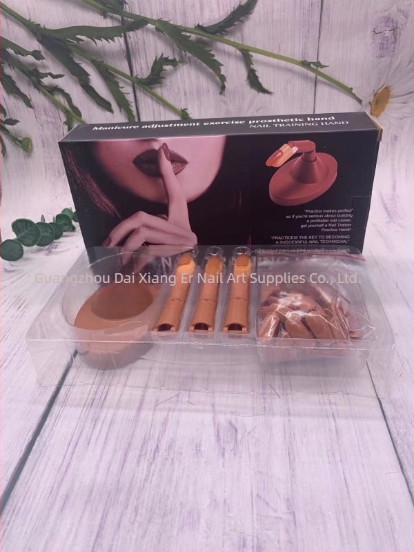 Határokon átnyúló manikűr gyakorlat Protézis kéz érintése Hajlítható mozgatható ízületi modell Protézis kéz 100 darab szeg