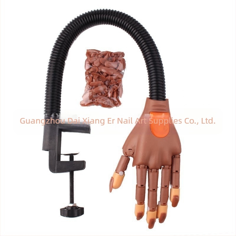 Határokon átnyúló manikűr gyakorlat Protézis kéz érintése Hajlítható mozgatható ízületi modell Protézis kéz 100 darab szeg