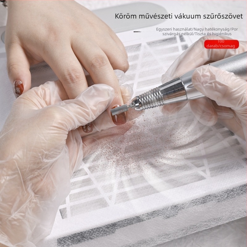 Határokon átnyúló körömtisztító szűrőkendő csere por eldobható nem szőtt szűrőpapír körömápolási eszközök
