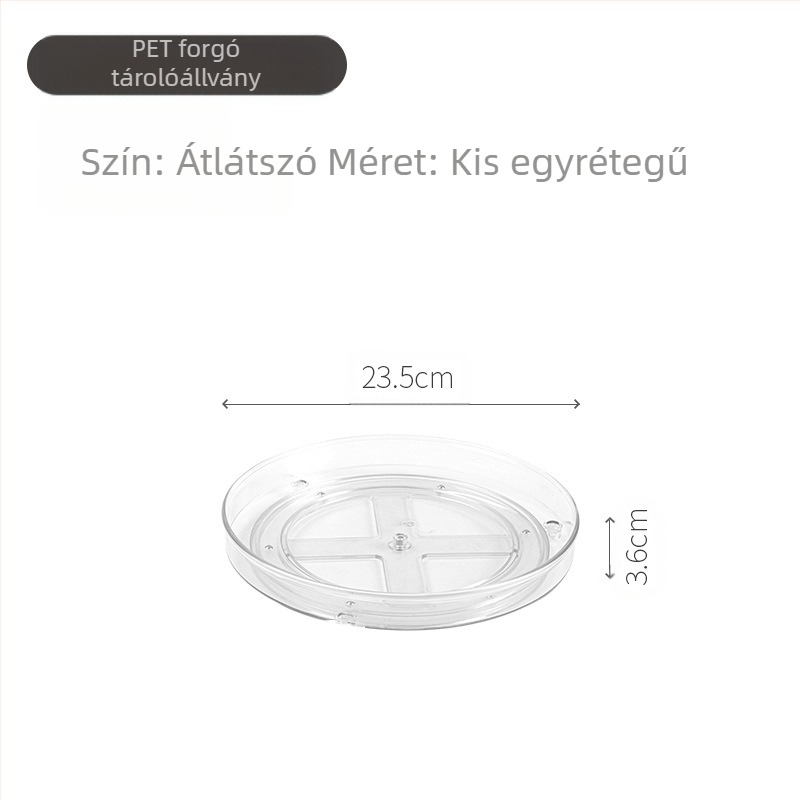 Delun tárolóállvány átlátszó kozmetikumok forgó tárolóállvány doboz fürdőszoba fésülködőasztal asztali parfüm bőrápolási termékek