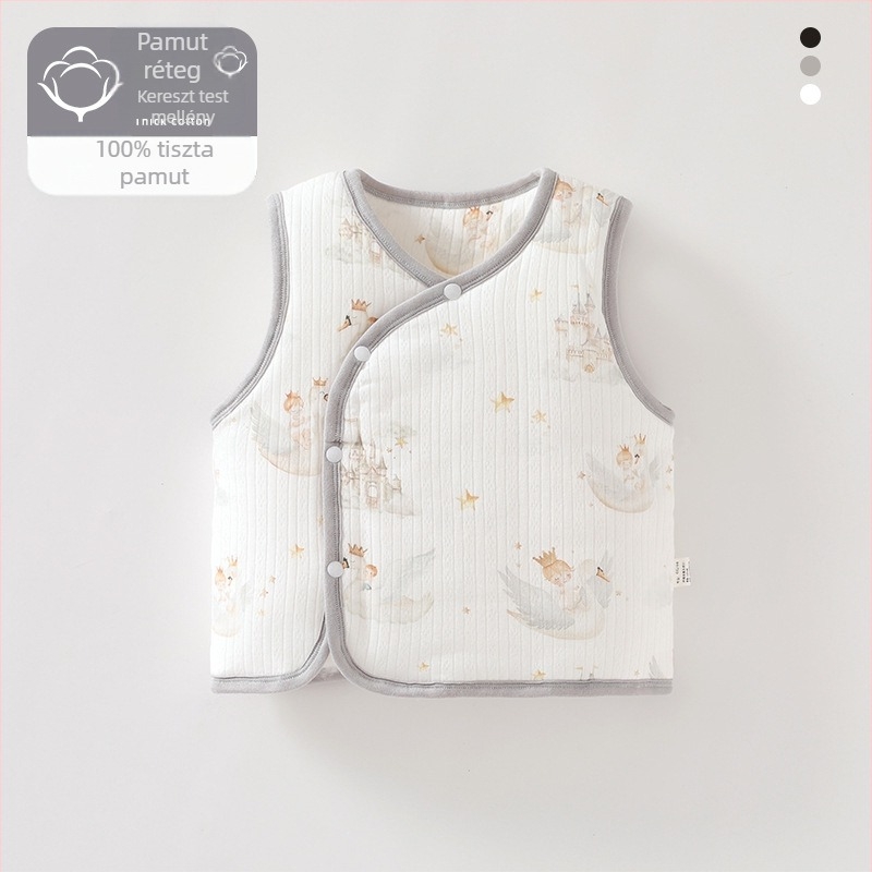 Baba mellény őszi-téli külső ruházat Újszülött baba mellény őszi-téli vastag A típusú baba mellény meleg belső ruházat