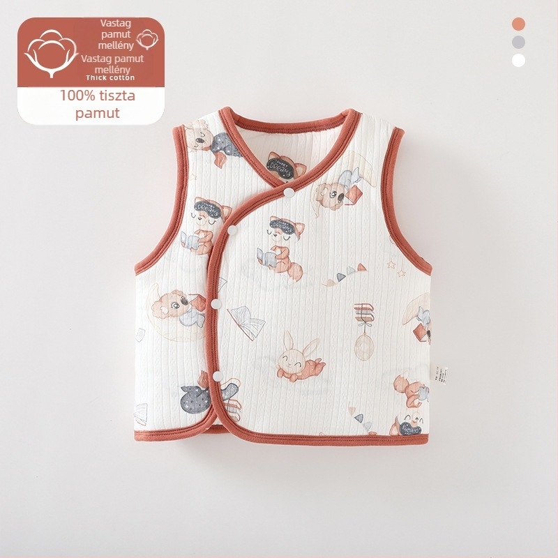 Baba mellény őszi-téli külső ruházat Újszülött baba mellény őszi-téli vastag A típusú baba mellény meleg belső ruházat