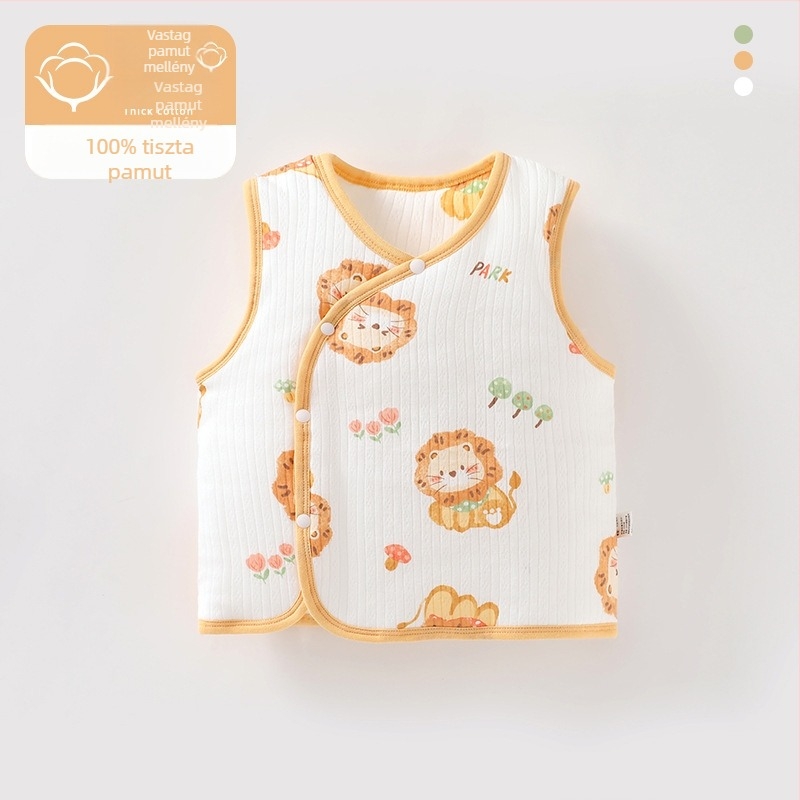 Baba mellény őszi-téli külső ruházat Újszülött baba mellény őszi-téli vastag A típusú baba mellény meleg belső ruházat