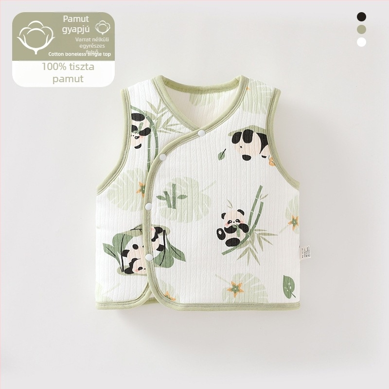 Baba mellény őszi-téli külső ruházat Újszülött baba mellény őszi-téli vastag A típusú baba mellény meleg belső ruházat