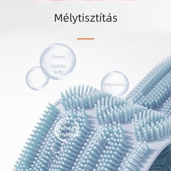 Szilikon fürdőlepedő hátradírozáshoz, férfi hátradírozáshoz, iszap eltávolításához, férfi és női fürdőhátrány kefe