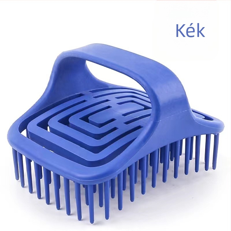 Üreges forgó samponkefe masszázsfésű puha sörtékkel masszázshoz és samponozáshoz, kettős felhasználású száraz és nedves hajra, sima hajfésű, amely nem károsítja a hajat